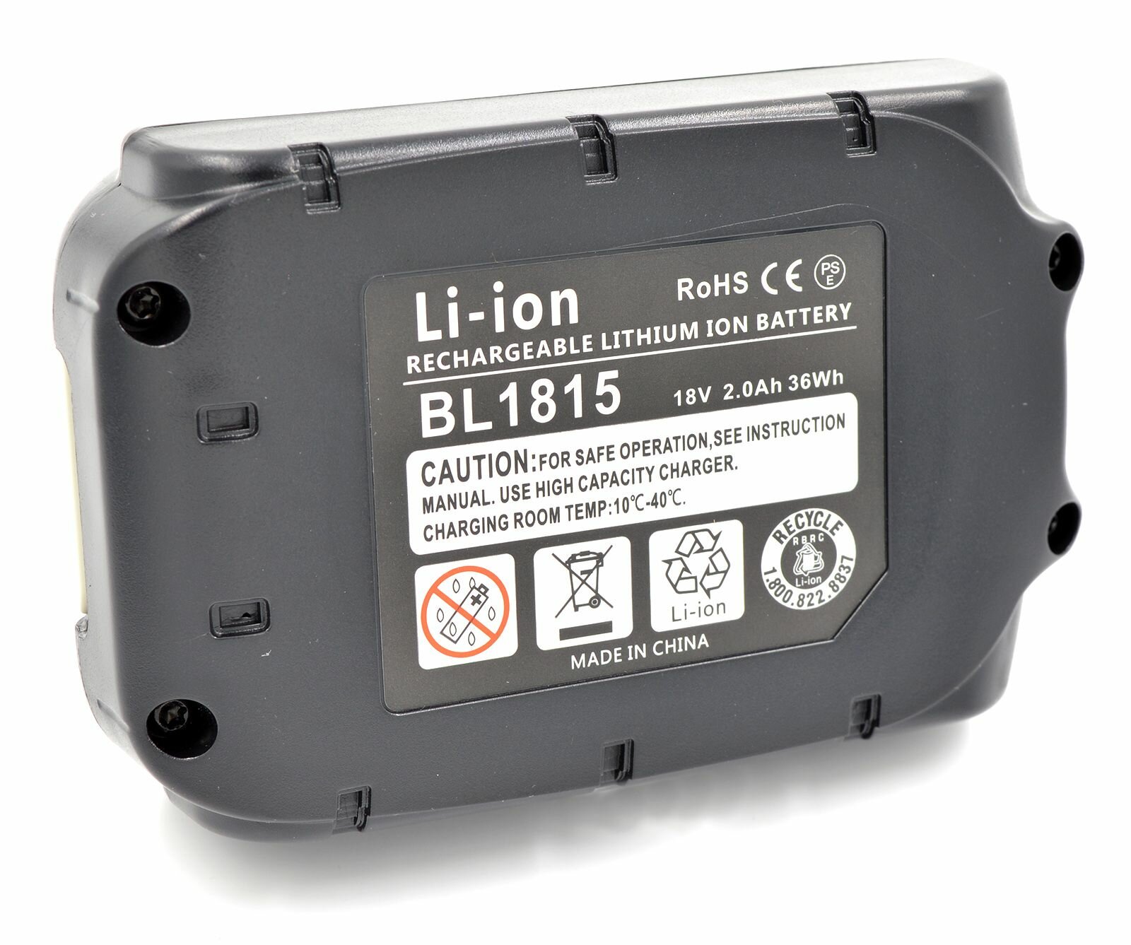 Изображение Аккумулятор для инструмента DCM501Z DFJ206ZL, BHP451 BDA350, BJV180 BJS101, BTP140 DDF451 18V 2.0Ah Li-Ion BL1820B