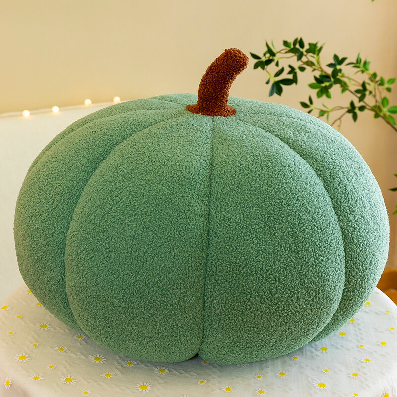 фото Подушка "Скандинавская тыква", 23см, хлопок, зеленая