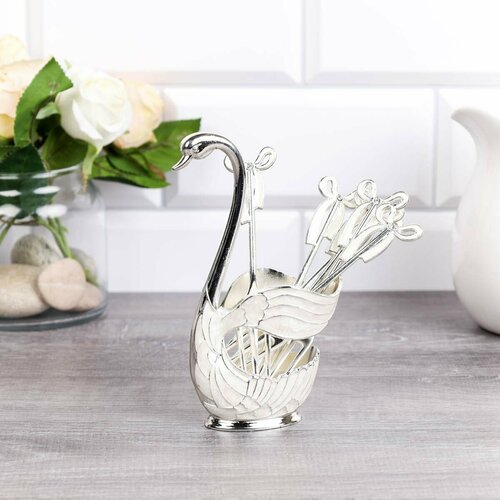 Вилки десертные 6 штук на подставке 