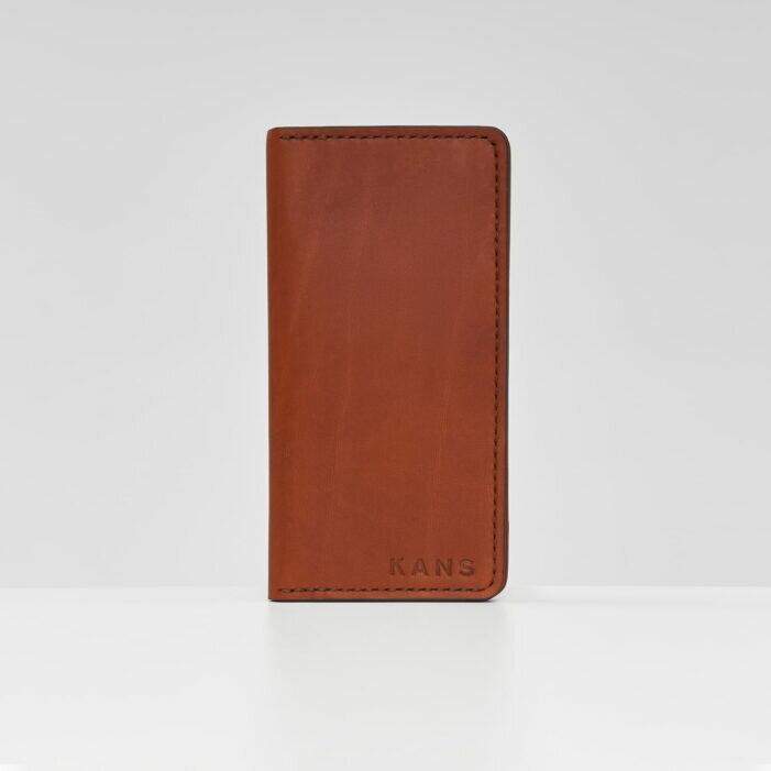 Бумажник KANS, фактура гладкая, brown