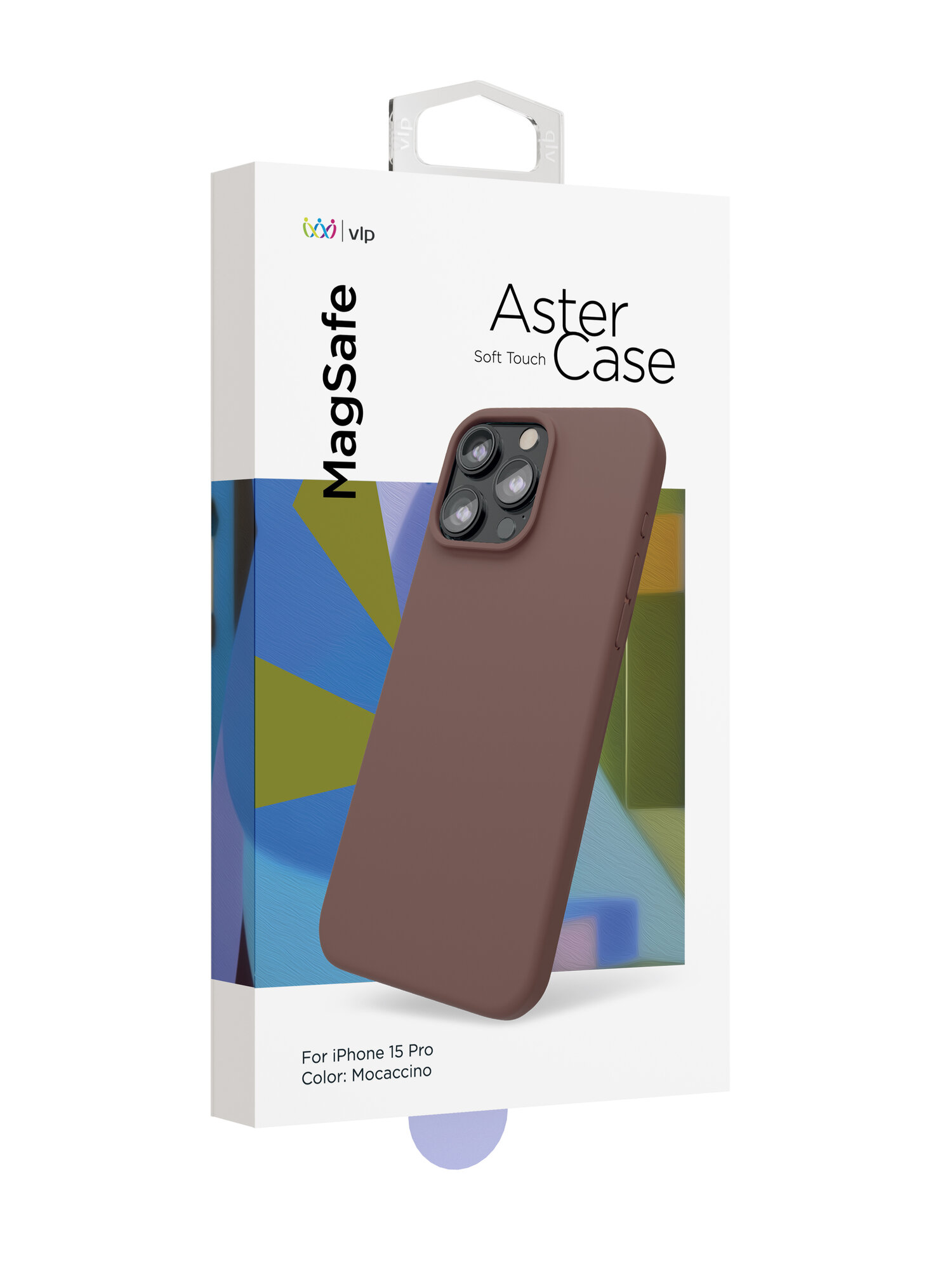 Чехол VLP для iPhone 15 Pro, Aster Case with MagSafe, лавандовый — фото 1