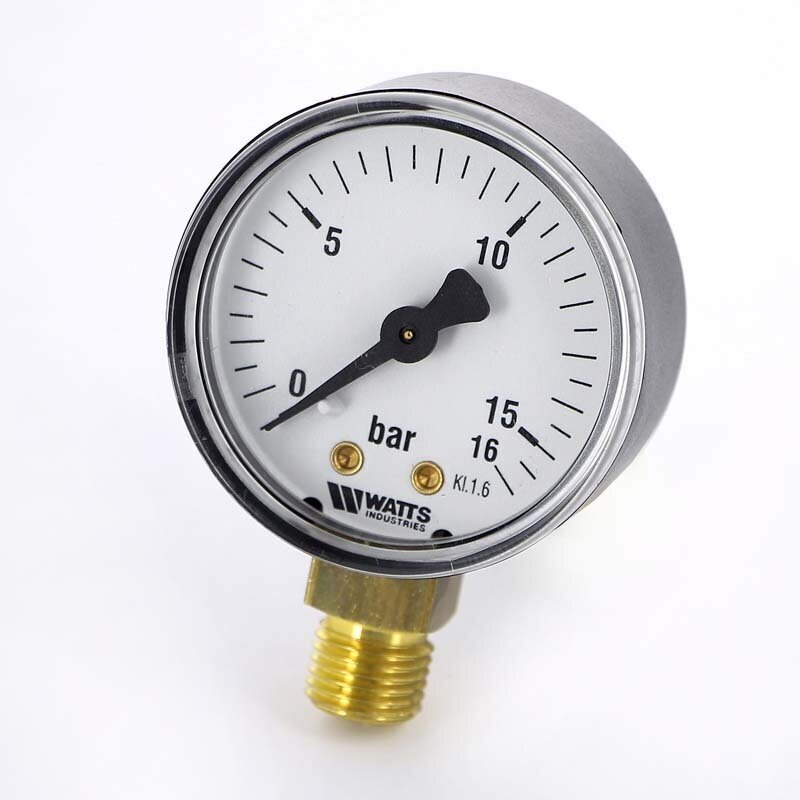 Манометр радиальный F+R200 WATTS Ind 1/4" 63 мм 16 бар 10007725