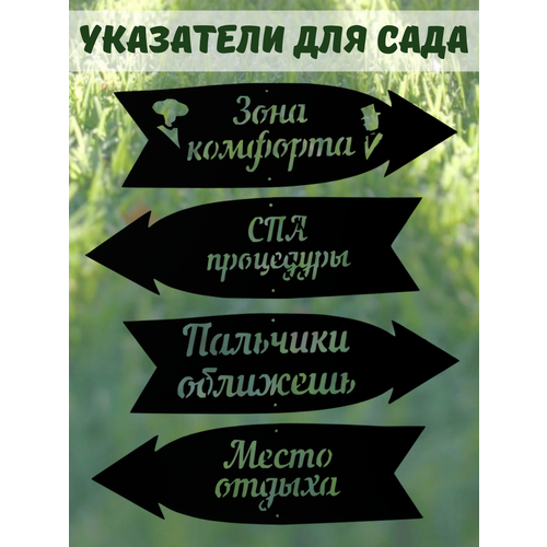 Указатели, садовые таблички
