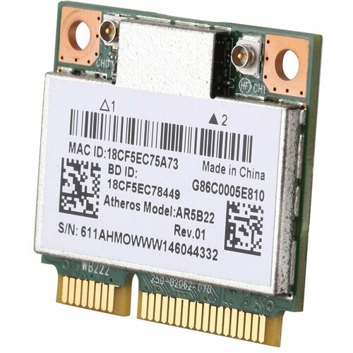 Двухдиапазонная M2 Wi-Fi-карта Qualcomm Atheros AR5B22 2,4/5 ГГц 802.11Ac / Bluetooth 4,0 Беспроводная WLAN-карта плата / M2 Wi-Fi adapter зеленый