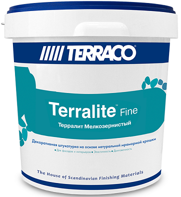 Декоративная Мраморная Крошка 15кг Terraco Terralite Fine Цвет 42-F Мелкозернистая для Отделки Фасадов и Внутренних Помещений / Террако Терралит Файн.