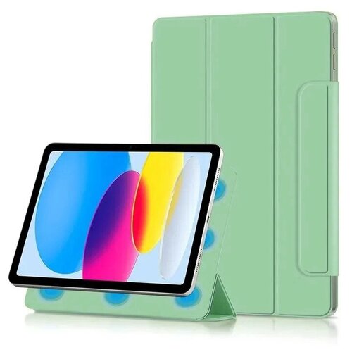 Чехол-книжка Comma Rider Series Double Sides Magnetis Case with Penсil slot для iPad 10 10.9 (2022) (Цвет: Light Green) чехол книжка comma rider series double sides magnetic case with penсil slot для ipad 10 10 9 2022 цвет black