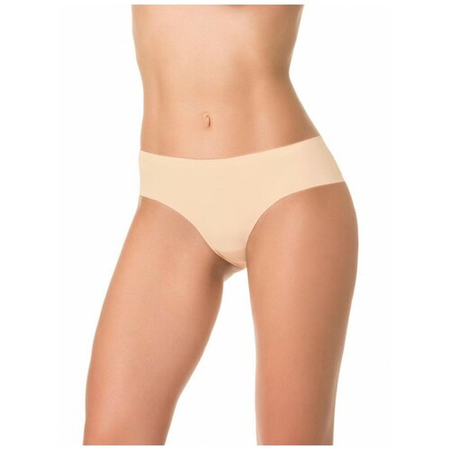 фото Женские трусики-слипы с кружевными вставками (размер: l) (цвет: бежевый) amoret