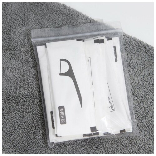 Зубная нить в пластиковом держателе индивидуальная упаковка невощеная набор 15 шт 286₽