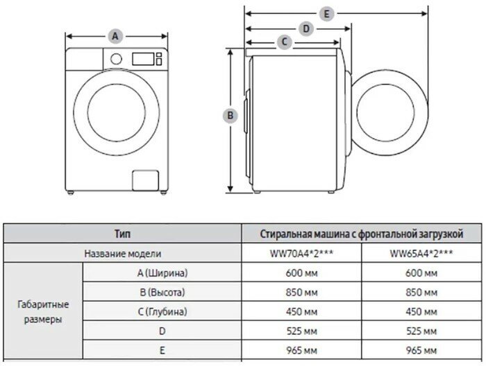 Стиральная машина Samsung WW60A4S00