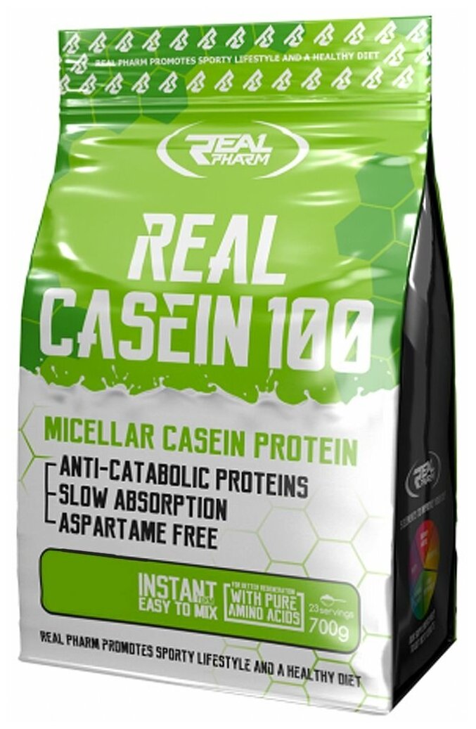 Real Pharm, Casein 100, 700г (Карамель)