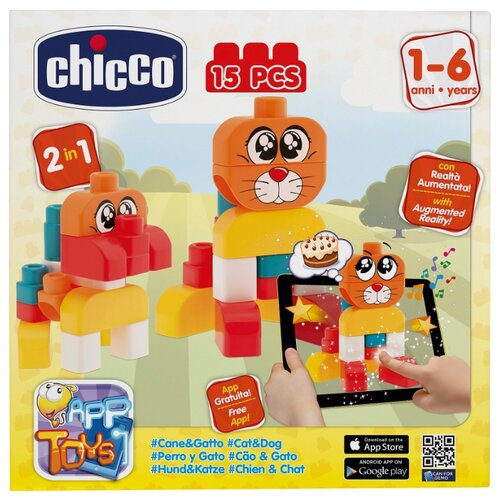 фото Конструктор Chicco App Toys 02306 Пес и кот