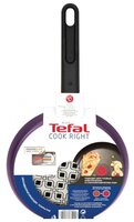 Сковорода блинная Tefal Cook Right 04166522 22 см, черный