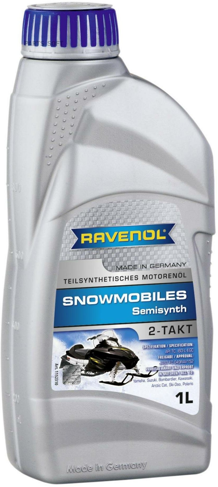 Синтетическое моторное масло RAVENOL Snowmobiles Teilsynth 2-Takt