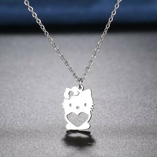 Подвеска , белый, серебряный