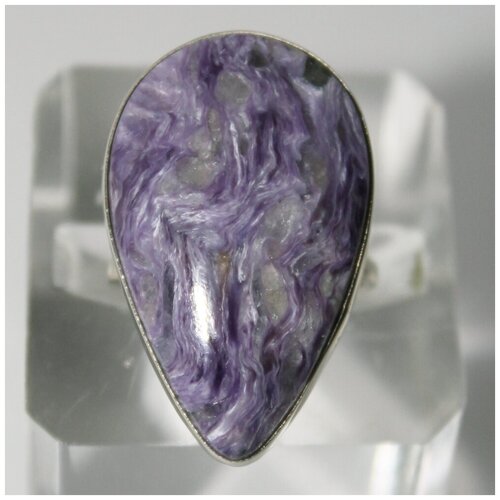 Кольцо True Stones, чароит, размер 18, фиолетовый кольцо true stones чароит размер 17 5 фиолетовый