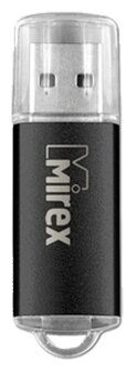 Флешка Mirex Unit black 4 Гб usb 2.0 Flash Drive - чёрный