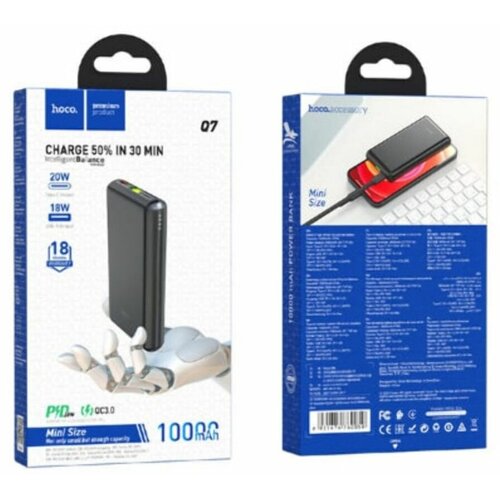 Внешний аккумулятор 10000 mAh HOCO Q7 PD20WQC30 Black 292400₽