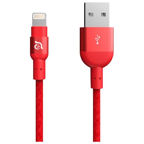 фото Кабель Adam Elements PeAk II 200B (USB - Apple Lightning) 2 м красный