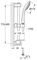 Душевой набор (гарнитур) Grohe Eurostyle NB0011