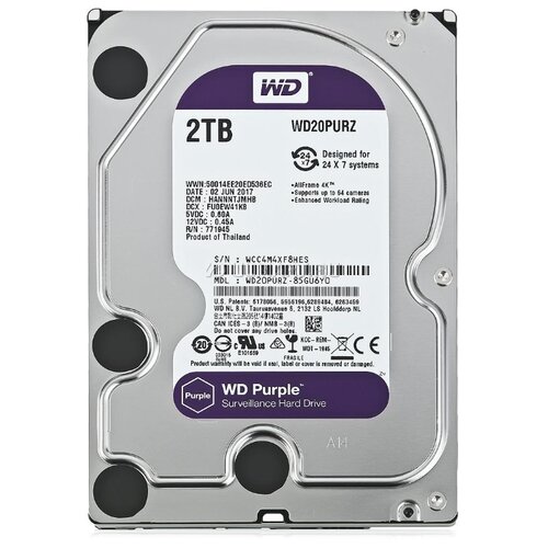 фото Жесткий диск Western Digital WD Purple 2 TB (WD20PURZ)