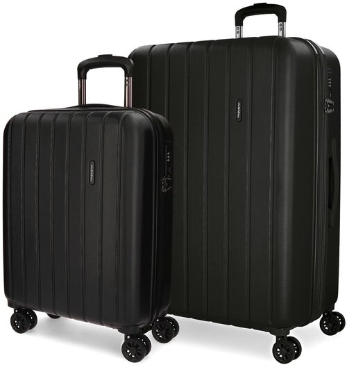 Комплект чемоданов Movom, 2 шт., 81 л, размер S/M, черный
