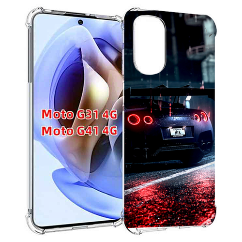 Чехол MyPads Nissan Skyline для Motorola Moto G31 4G / G41 4G задняя-панель-накладка-бампер чехол mypads nissan ниссан 1 мужской для motorola moto g31 4g g41 4g задняя панель накладка бампер