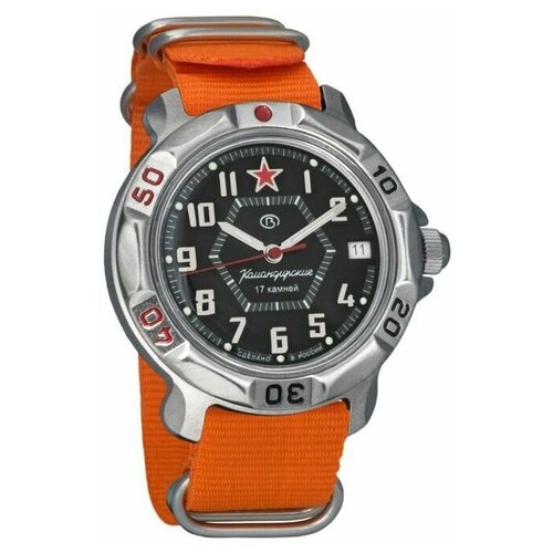 Наручные часы Восток Командирские, оранжевый наручные часы восток командирские механические командирские 819435 orange оранжевый