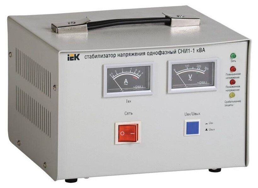 Стабилизатор напряжения СНИ1-1 кВА однофазный ИЭК IEK IVS10-1-01000 (1 шт.)