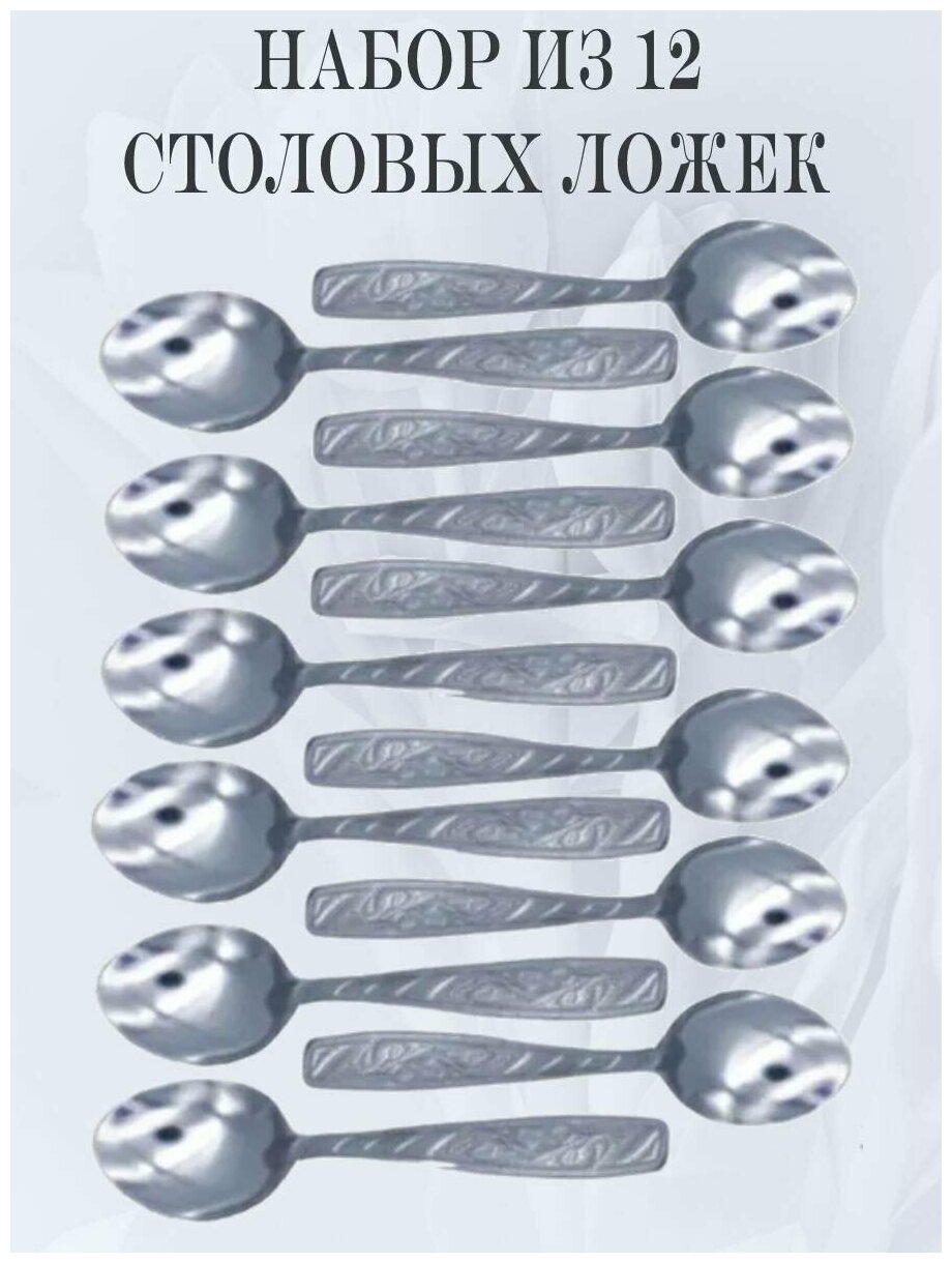 Набор столовых приборов мечел: столовые ложек 12 приборов