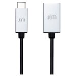 Переходник Just Mobile AluCable USB - USB Type-C (DC-358) 0.15 м - изображение