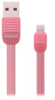 Кабель Remax Puff USB - Apple Lightning (RC-045i) 1 м розовый