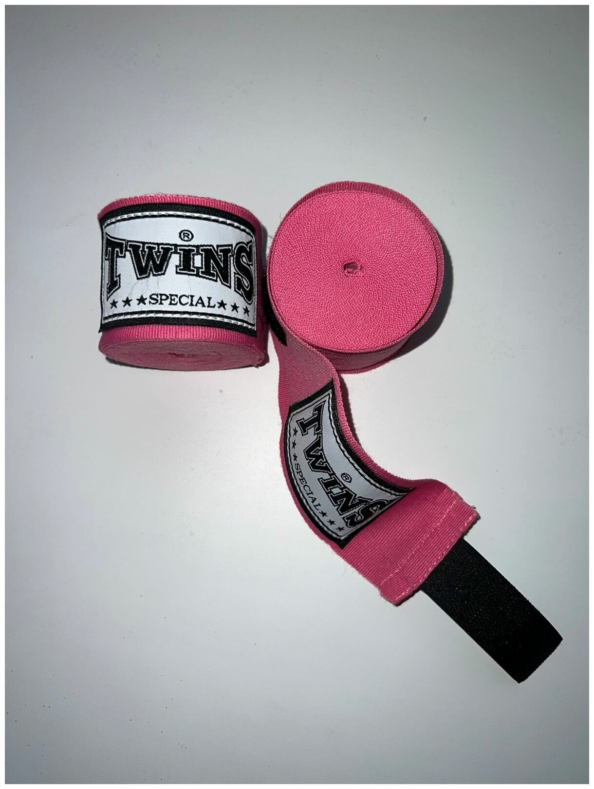 Боксерские бинты Twins Special розовые (Хлопок, TWINS, 5м, Розовый) 5м