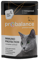 Корм для кошек ProBalance (0.085 кг) 1 шт. Immuno с Говядиной в соусе 0.085 кг 1
