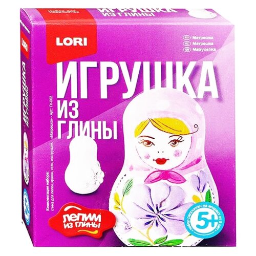 фото Натуральная глина LORI Лепим из глины Матрешка (Гл-002)