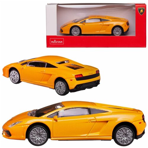 Машина металлическая 1:40 scale Lamborghini Gallardo LP560-4, цвет желтый машина металлическая 1 20 scale lamborghini gallardo lp560 4 цвет желтый двери и багажник открываю