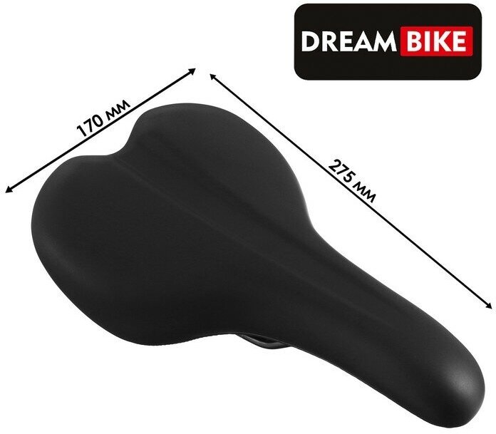 Dream Bike Седло Dream Bike, спорт-комфорт, цвет чёрный