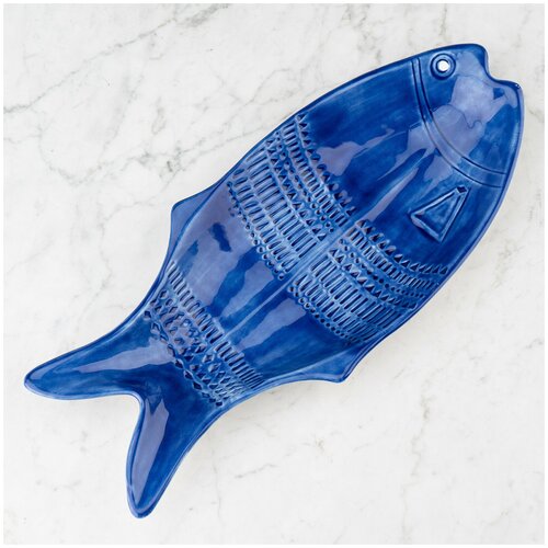 Блюдо Blue Fish Plate