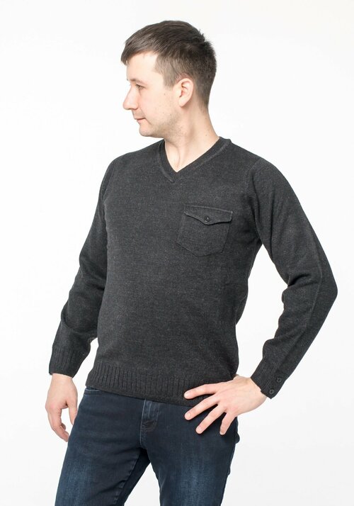 Пуловер , размер S, серый
