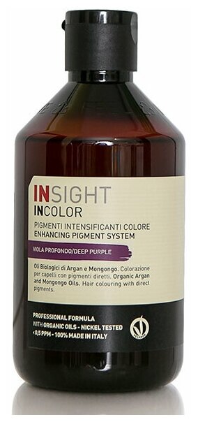 INSIGHT PROFESSIONAL Прямой пигмент интенсивный INCOLOR Deep purple фиолетовый, 250 мл