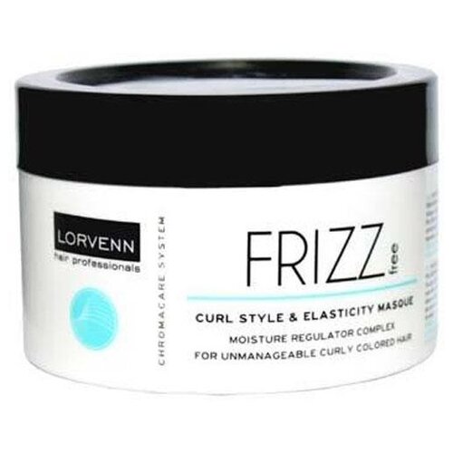 LORVENN Frizz Free Curl & Elasticity Masque Маска интенсивного увлажнения для непослушных, вьющихся и окрашенных волос, 500 мл