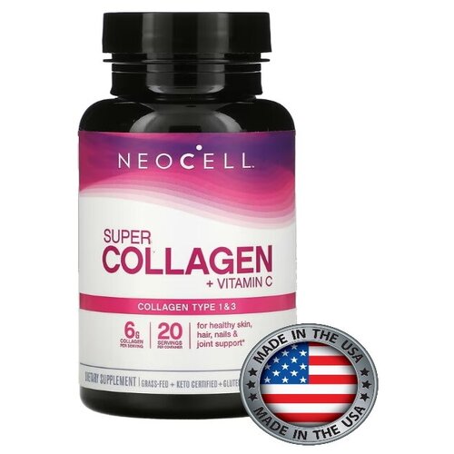 NeoCell, Super Collagen + C, коллаген c витамином C, 120 таблеток коллаген с витамином c 21st century super collagen plus vitamin c 6000мг 180таб