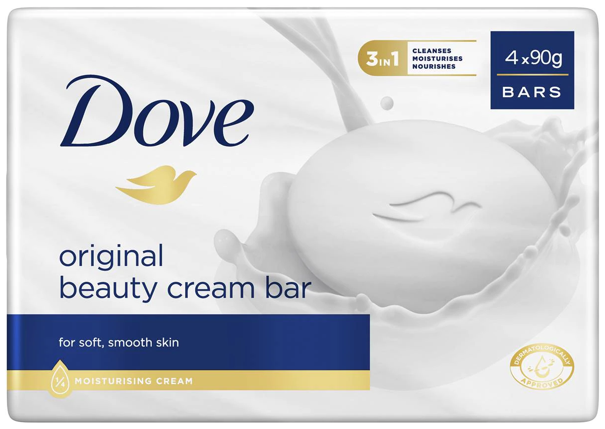 Dove Крем-мыло 4 ШТ