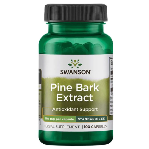 Swanson Pine Bark Extract (Экстракт сосновой коры - стандартизированный) 50 мг 100 капсул