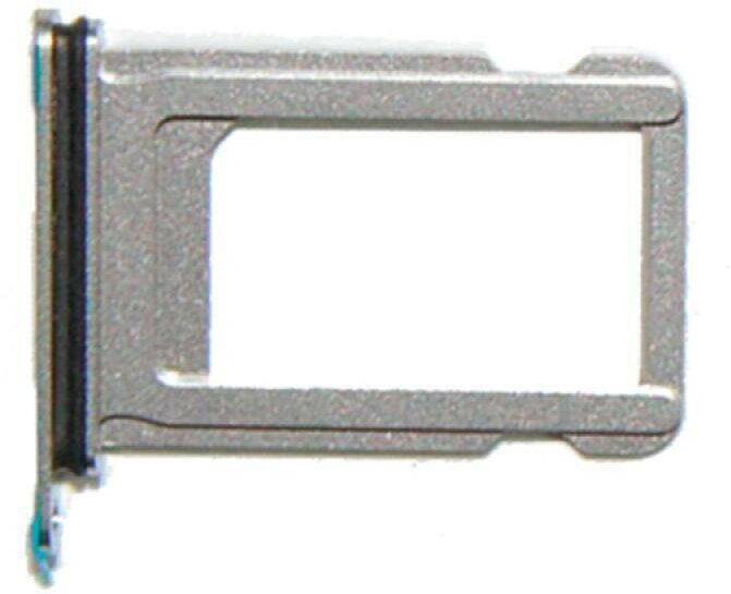 Держатель (лоток) SIM карты для Apple iPhone X серебряный
