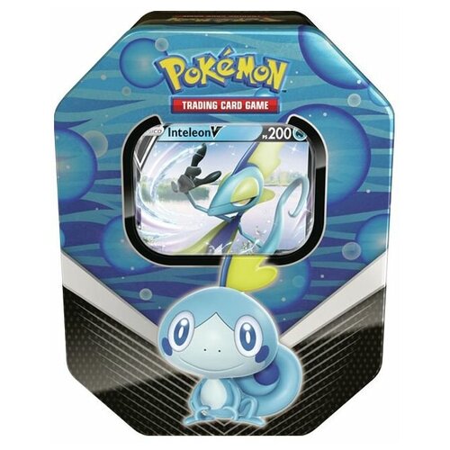 english version 324pcs box pokemon collectible cards tcg rebel clash sun Покемон карты коллекционные: Набор Pokemon Galar Partner Tin - Sobble (Inteleon V)