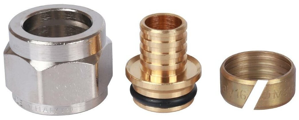 Фитинг компрессионный 16х2,2x1/2" для труб из сшитого полиэтилена STOUT SFC-0024-001622