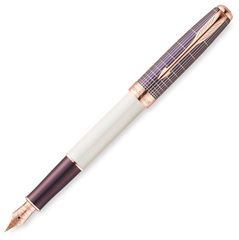 Перьевая ручка Parker Sonnet F536 Contort Purple Cisele 1930055