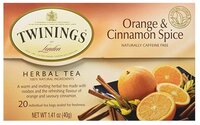 Чай травяной Twinings Orange & cinnamon spice в пакетиках, 20 шт.