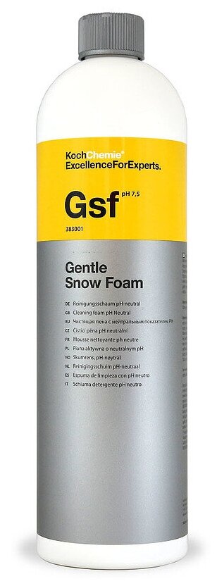 ExcellenceForExperts | Koch Chemie Gentle Snow Foam - Чистящая пена с нейтральным показателем PH для мойки автомобиля (1л)