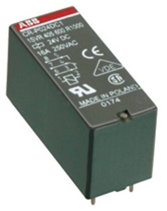 CR-P024DC1 Реле 1ПК 16А 24B DC ABB, 1SVR405600R1000